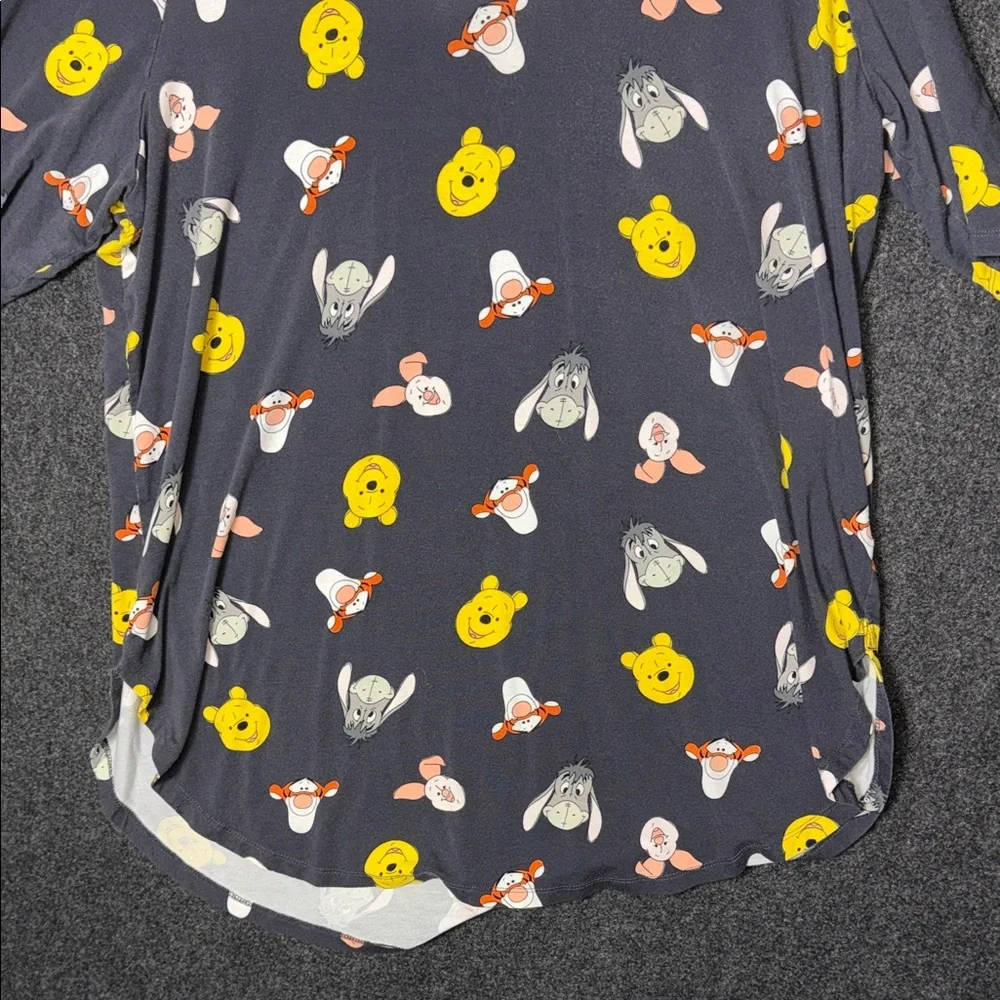 Disney Women's Charcoal Sleep Top with Character Print 3 - Picture 5 of 6